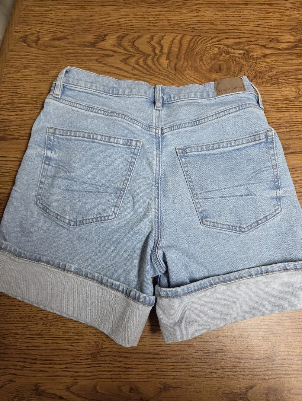 American Eagle Outfitters Light Blue Denim Shorts Size 4 - Picture 2 of 11